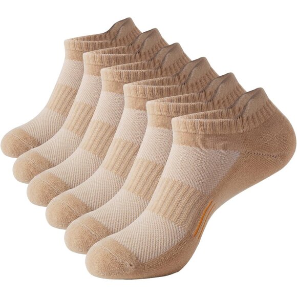 Running Ankle Socks for Women Athletic Cotton Cushioned 5-6 Pairs Workout No Sho - Picture 1 of 4